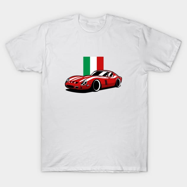 Red 250 GTO Italian Legend T-Shirt by KaroCars